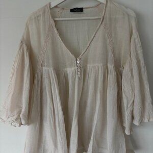 Blouse Beige OS
